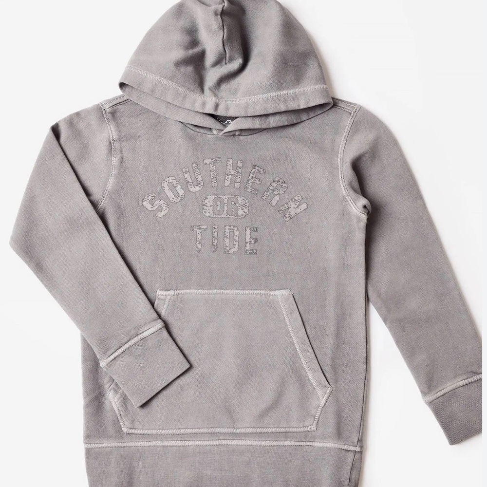 SOUTHERN TIDE Sun Farer Blue Haze Upper Deck Hoodie• Size Youth Small